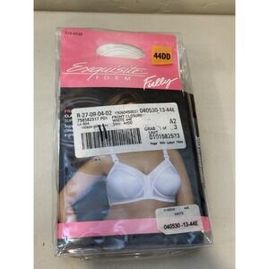 Exquisite Form Fully Classic Support Bra, White, Size 44DD (Style 5100530)